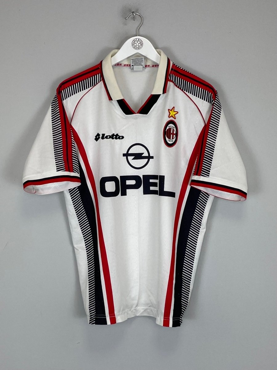 1997/98 AC MILAN AWAY SHIRT (M) LOTTO - Cult Kits - Medium - Buy Vintage Football Shirts, Authentic Retro Football Shirts For Sale, Classic Football Shirts & Soccer Jersey