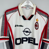 1997/98 AC MILAN AWAY SHIRT (M) LOTTO - Cult Kits - Medium - Buy Vintage Football Shirts, Authentic Retro Football Shirts For Sale, Classic Football Shirts & Soccer Jersey