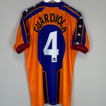 1997/98 BARCELONA GUARDIOLA 4 AWAY SHIRT (XL) KAPPA - Cult Kits - XL - Buy Vintage Football Shirts, Authentic Retro Football Shirts For Sale, Classic Football Shirts & Soccer Jersey