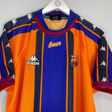 1997/98 BARCELONA GUARDIOLA 4 AWAY SHIRT (XL) KAPPA - Cult Kits - XL - Buy Vintage Football Shirts, Authentic Retro Football Shirts For Sale, Classic Football Shirts & Soccer Jersey
