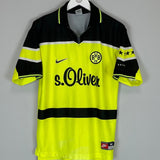 1997/98 DORTMUND HOME SHIRT (M) NIKE - Cult Kits - Medium - Buy Vintage Football Shirts, Authentic Retro Football Shirts For Sale, Classic Football Shirts & Soccer Jersey