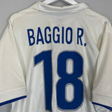 1997/98 ITALY BAGGIO 18 AWAY SHIRT (XL) NIKE - Cult Kits - XL - Buy Vintage Football Shirts, Authentic Retro Football Shirts For Sale, Classic Football Shirts & Soccer Jersey