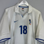 1997/98 ITALY BAGGIO 18 AWAY SHIRT (XL) NIKE - Cult Kits - XL - Buy Vintage Football Shirts, Authentic Retro Football Shirts For Sale, Classic Football Shirts & Soccer Jersey