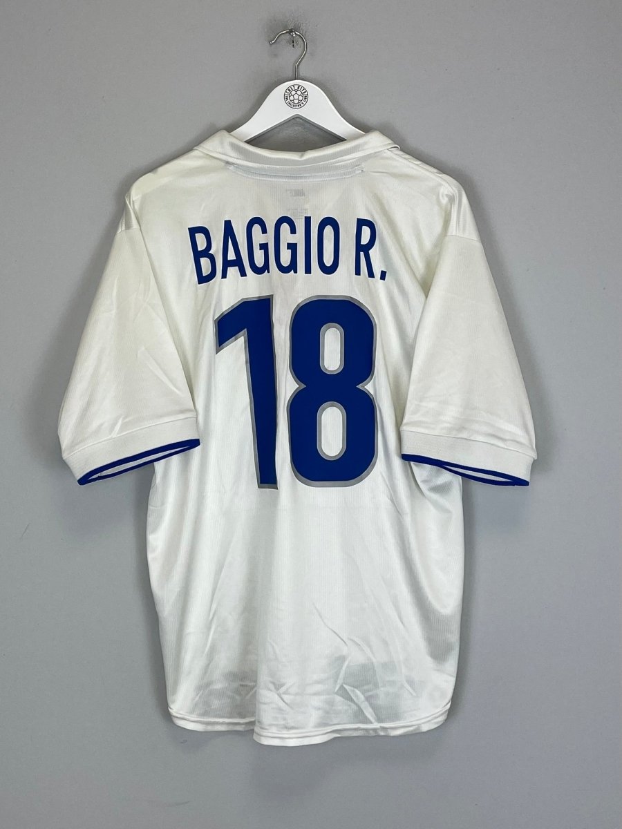 1997/98 ITALY BAGGIO 18 AWAY SHIRT (XL) NIKE - Cult Kits - XL - Buy Vintage Football Shirts, Authentic Retro Football Shirts For Sale, Classic Football Shirts & Soccer Jersey
