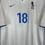 1997/98 ITALY R.BAGGIO 18 AWAY SHIRT (M) NIKE - Cult Kits - Medium - Buy Vintage Football Shirts, Authentic Retro Football Shirts For Sale, Classic Football Shirts & Soccer Jersey