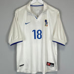 1997/98 ITALY R.BAGGIO 18 AWAY SHIRT (M) NIKE - Cult Kits - Medium - Buy Vintage Football Shirts, Authentic Retro Football Shirts For Sale, Classic Football Shirts & Soccer Jersey