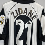 1997/98 JUVENTUS ZIDANE 21 HOME SHIRT (XL) KAPPA - Cult Kits - XL - Buy Vintage Football Shirts, Authentic Retro Football Shirts For Sale, Classic Football Shirts & Soccer Jersey