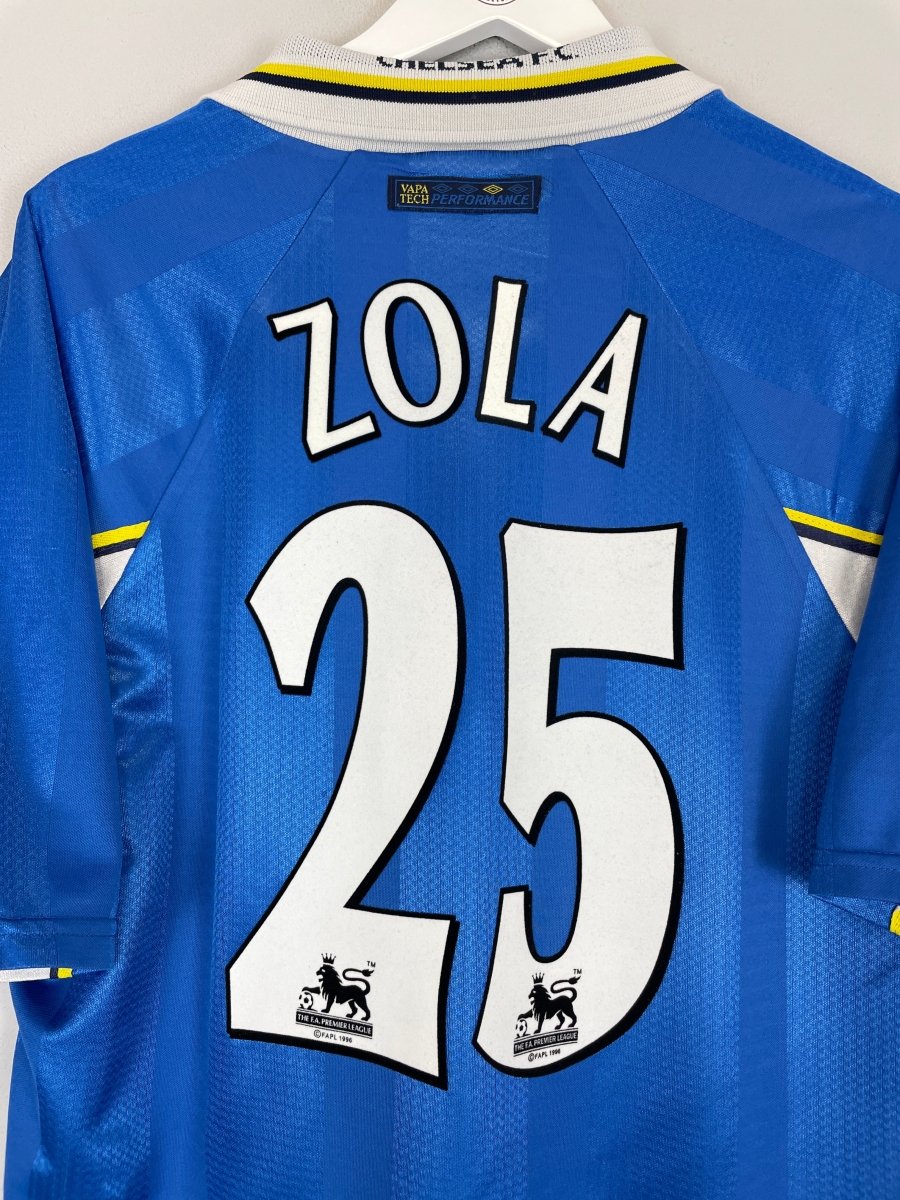 1997/99 CHELSEA ZOLA 25 HOME SHIRT (XL) UMBRO - Cult Kits - XL - Buy Vintage Football Shirts, Authentic Retro Football Shirts For Sale, Classic Football Shirts & Soccer Jersey