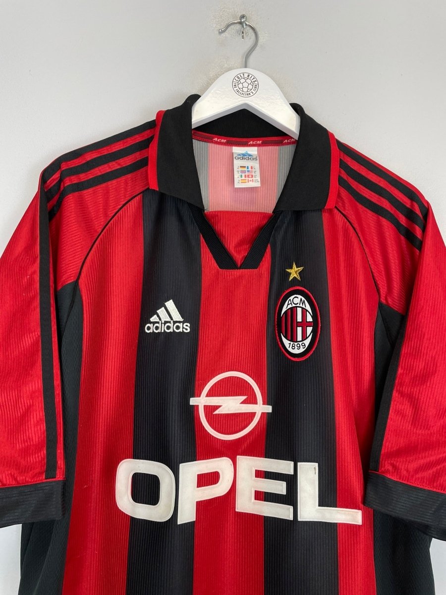 1998/00 AC MILAN MALDINI 3 HOME SHIRT (XL) ADIDAS - Cult Kits - XL - Buy Vintage Football Shirts, Authentic Retro Football Shirts For Sale, Classic Football Shirts & Soccer Jersey