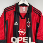 1998/00 AC MILAN MALDINI 3 HOME SHIRT (XL) ADIDAS - Cult Kits - XL - Buy Vintage Football Shirts, Authentic Retro Football Shirts For Sale, Classic Football Shirts & Soccer Jersey