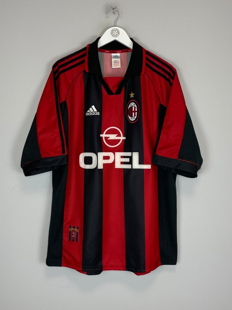 1998/00 AC MILAN MALDINI 3 HOME SHIRT (XL) ADIDAS - Cult Kits - XL - Buy Vintage Football Shirts, Authentic Retro Football Shirts For Sale, Classic Football Shirts & Soccer Jersey