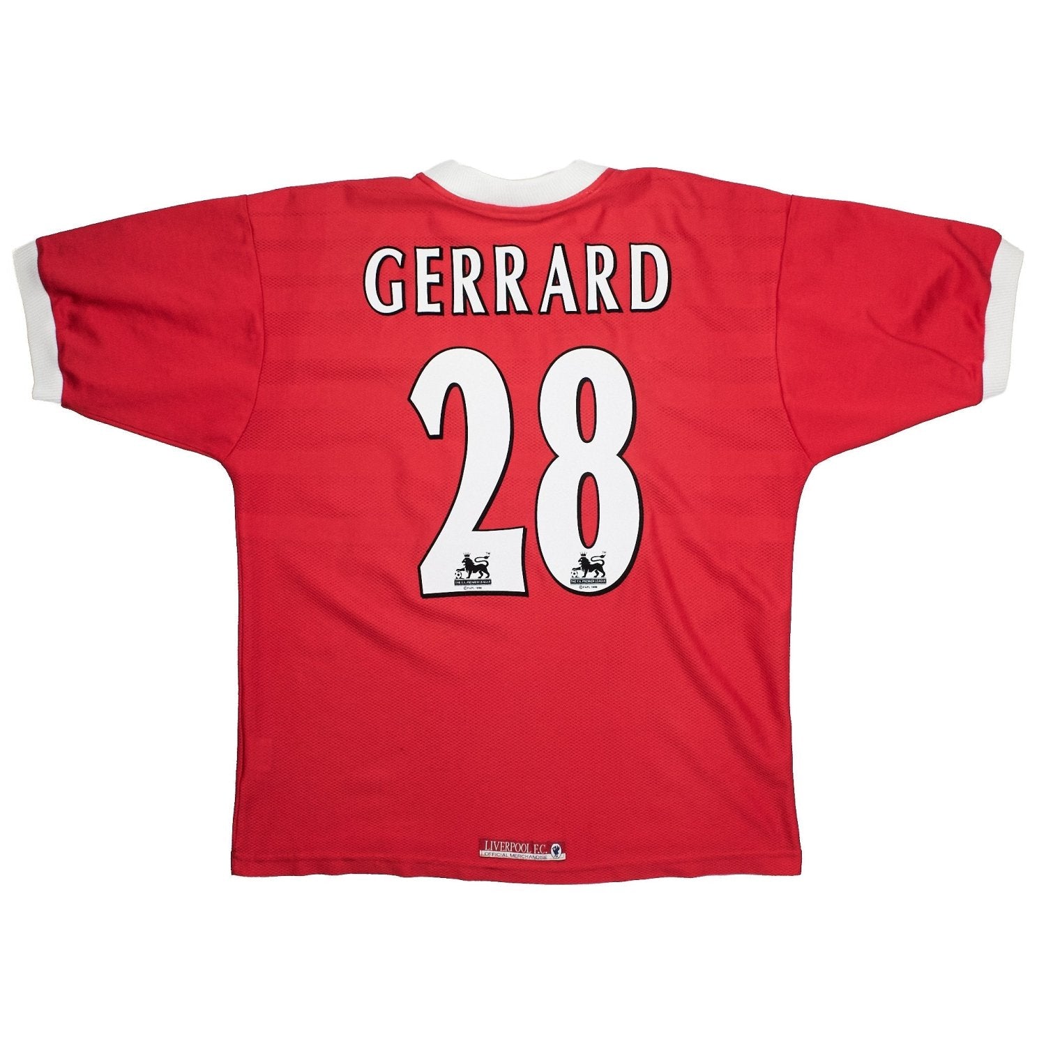 1998/00 Liverpool Gerrard #28 Home Shirt (L) Reebok – Cult Kits
