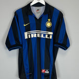 1998/99 INTER MILAN BAGGIO 10 HOME SHIRT (M) NIKE - Cult Kits - Medium - Buy Vintage Football Shirts, Authentic Retro Football Shirts For Sale, Classic Football Shirts & Soccer Jersey
