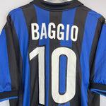 1998/99 INTER MILAN BAGGIO 10 HOME SHIRT (M) NIKE - Cult Kits - Medium - Buy Vintage Football Shirts, Authentic Retro Football Shirts For Sale, Classic Football Shirts & Soccer Jersey