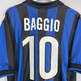 1998/99 INTER MILAN BAGGIO 10 HOME SHIRT (M) NIKE - Cult Kits - Medium - Buy Vintage Football Shirts, Authentic Retro Football Shirts For Sale, Classic Football Shirts & Soccer Jersey