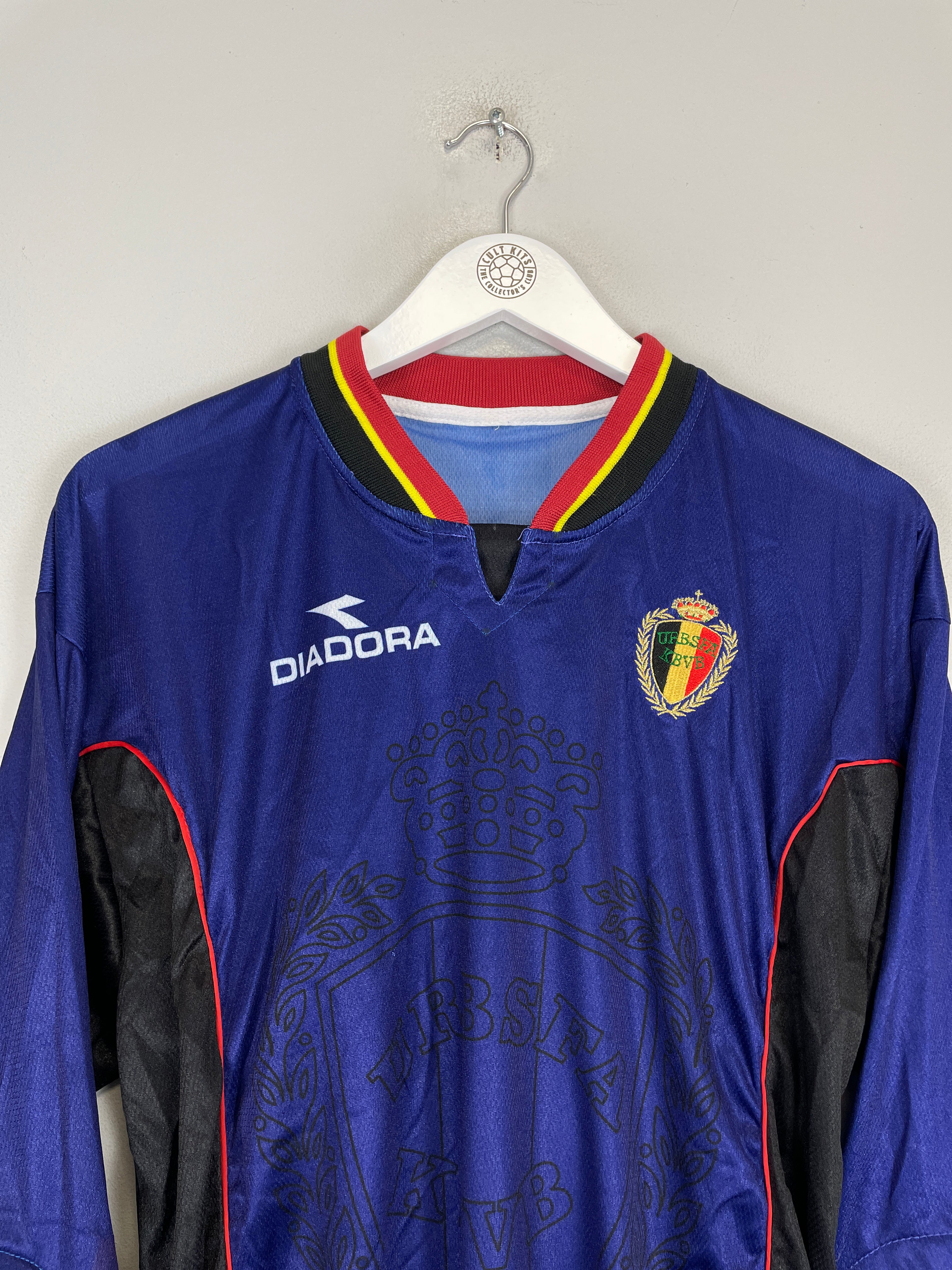 Shop 1998/99 BELGIUM GK SHIRT (M) DIADORA, classic football shirts, vintage football shirts & retro soccer jerseys at Cult Kits