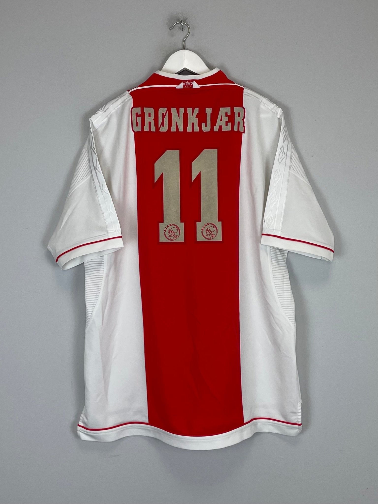 1999/00 AJAX GRONKJAER #11 HOME SHIRT (XXL) UMBRO – Cult Kits