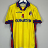 1999/00 BOLOGNA BAGGIO 10 HOME SHIRT (L) DIADORA - Cult Kits - Large - Buy Vintage Football Shirts, Authentic Retro Football Shirts For Sale, Classic Football Shirts & Soccer Jersey