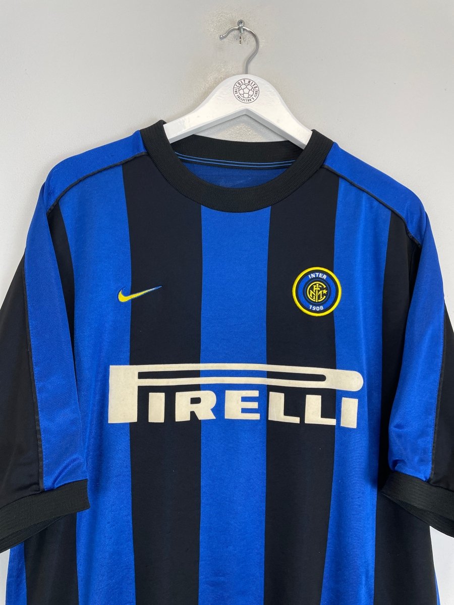 1999/00 INTER MILAN ZAMORANO 1+8 HOME SHIRT (L) NIKE - Cult Kits - Large - Buy Vintage Football Shirts, Authentic Retro Football Shirts For Sale, Classic Football Shirts & Soccer Jersey