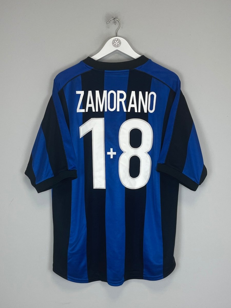 1999/00 INTER MILAN ZAMORANO 1+8 HOME SHIRT (L) NIKE - Cult Kits - Large - Buy Vintage Football Shirts, Authentic Retro Football Shirts For Sale, Classic Football Shirts & Soccer Jersey