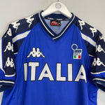 1999/00 ITALY TRAINING SHIRT (M) KAPPA - Cult Kits - Medium - Buy Vintage Football Shirts, Authentic Retro Football Shirts For Sale, Classic Football Shirts & Soccer Jersey