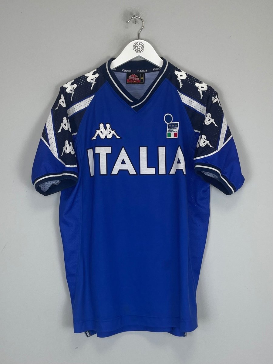 1999/00 ITALY TRAINING SHIRT (M) KAPPA - Cult Kits - Medium - Buy Vintage Football Shirts, Authentic Retro Football Shirts For Sale, Classic Football Shirts & Soccer Jersey
