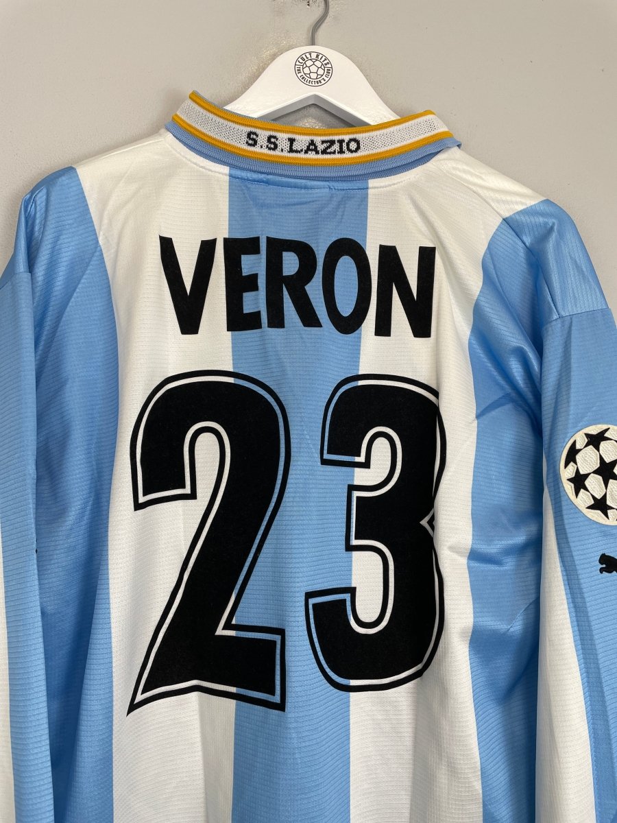 1999/00 LAZIO VERON 32 C/L L/S HOME SHIRT (L) PUMA - Cult Kits - Large - Buy Vintage Football Shirts, Authentic Retro Football Shirts For Sale, Classic Football Shirts & Soccer Jersey