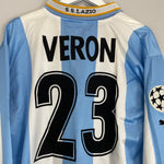 1999/00 LAZIO VERON 32 C/L L/S HOME SHIRT (L) PUMA - Cult Kits - Large - Buy Vintage Football Shirts, Authentic Retro Football Shirts For Sale, Classic Football Shirts & Soccer Jersey