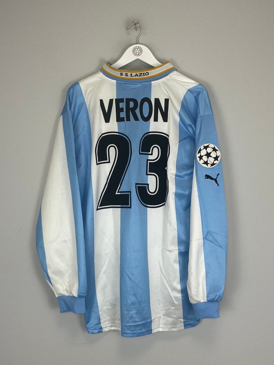 1999/00 LAZIO VERON 32 C/L L/S HOME SHIRT (L) PUMA - Cult Kits - Large - Buy Vintage Football Shirts, Authentic Retro Football Shirts For Sale, Classic Football Shirts & Soccer Jersey