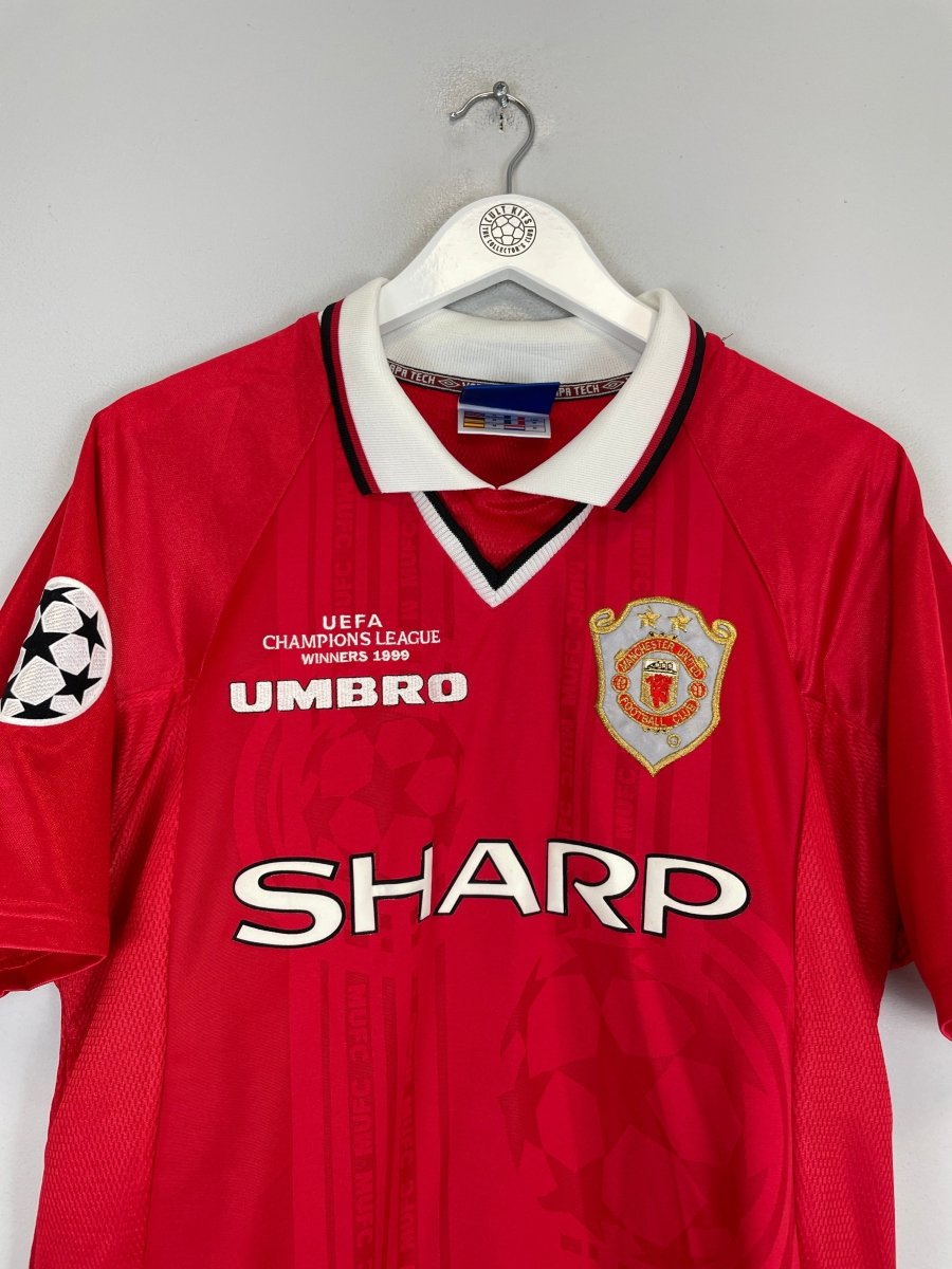1999/00 MANCHESTER UNITED BECKHAM 7 *CL WINNERS* HOME SHIRT (M) UMBRO - Cult Kits - Medium - Buy Vintage Football Shirts, Authentic Retro Football Shirts For Sale, Classic Football Shirts & Soccer Jersey