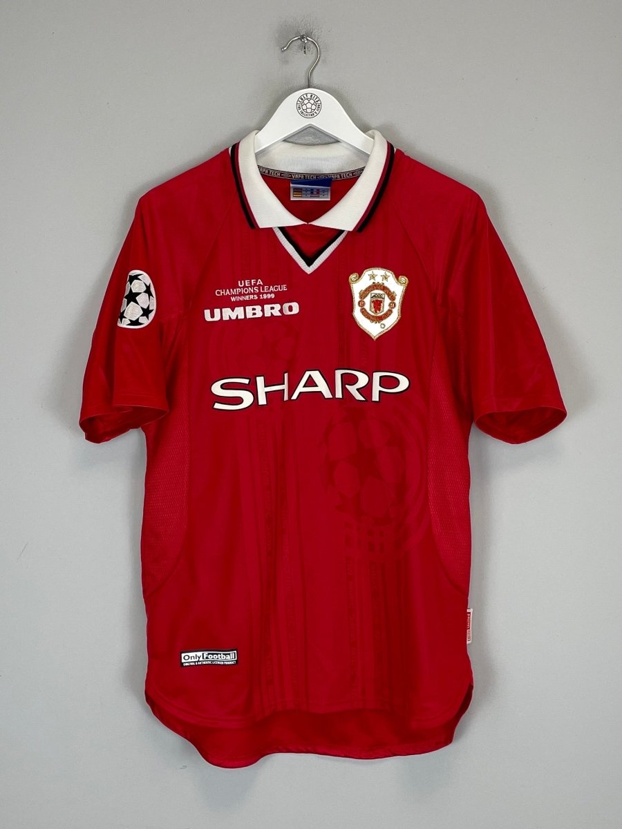 1999/00 MANCHESTER UNITED BECKHAM 7 *CL WINNERS* HOME SHIRT (M) UMBRO - Cult Kits - Medium - Buy Vintage Football Shirts, Authentic Retro Football Shirts For Sale, Classic Football Shirts & Soccer Jersey