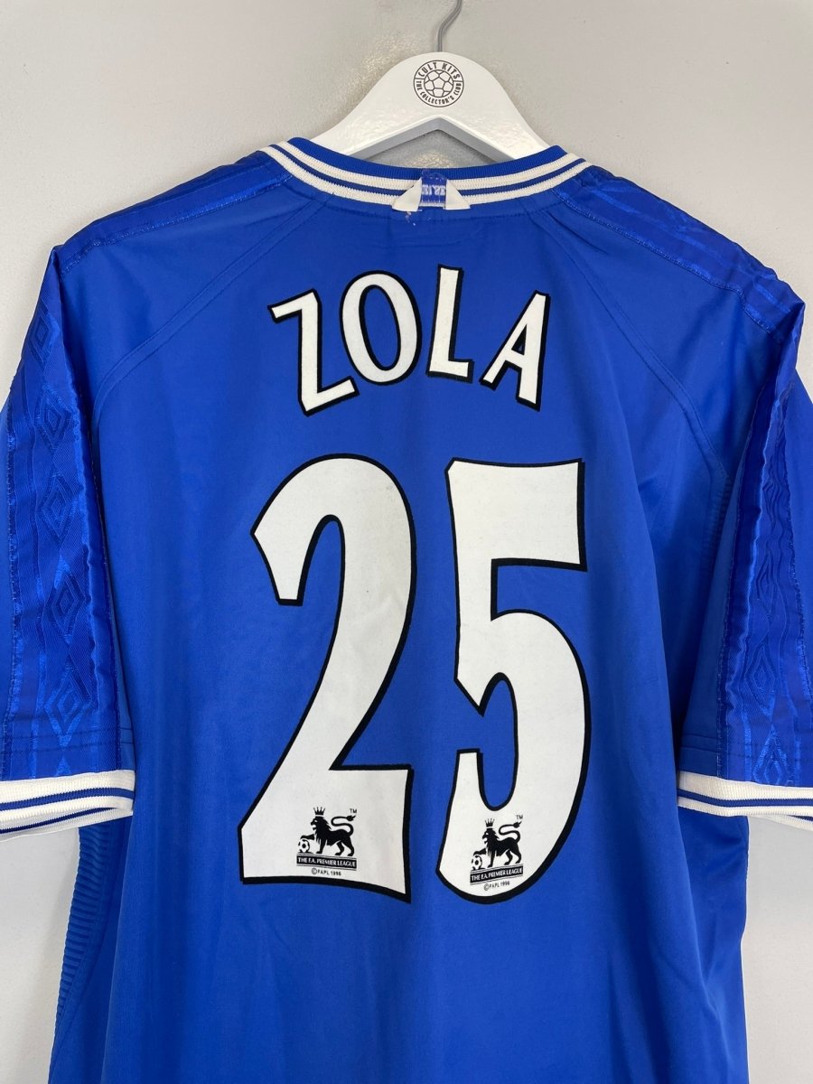 1999/01 CHELSEA ZOLA 25 HOME SHIRT (XL) UMBRO - Cult Kits - XL - Buy Vintage Football Shirts, Authentic Retro Football Shirts For Sale, Classic Football Shirts & Soccer Jersey