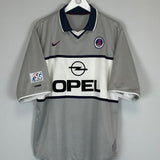 2000/01 PSG OKOCHA 10 AWAY SHIRT (L) NIKE - Cult Kits - Large - Buy Vintage Football Shirts, Authentic Retro Football Shirts For Sale, Classic Football Shirts & Soccer Jersey