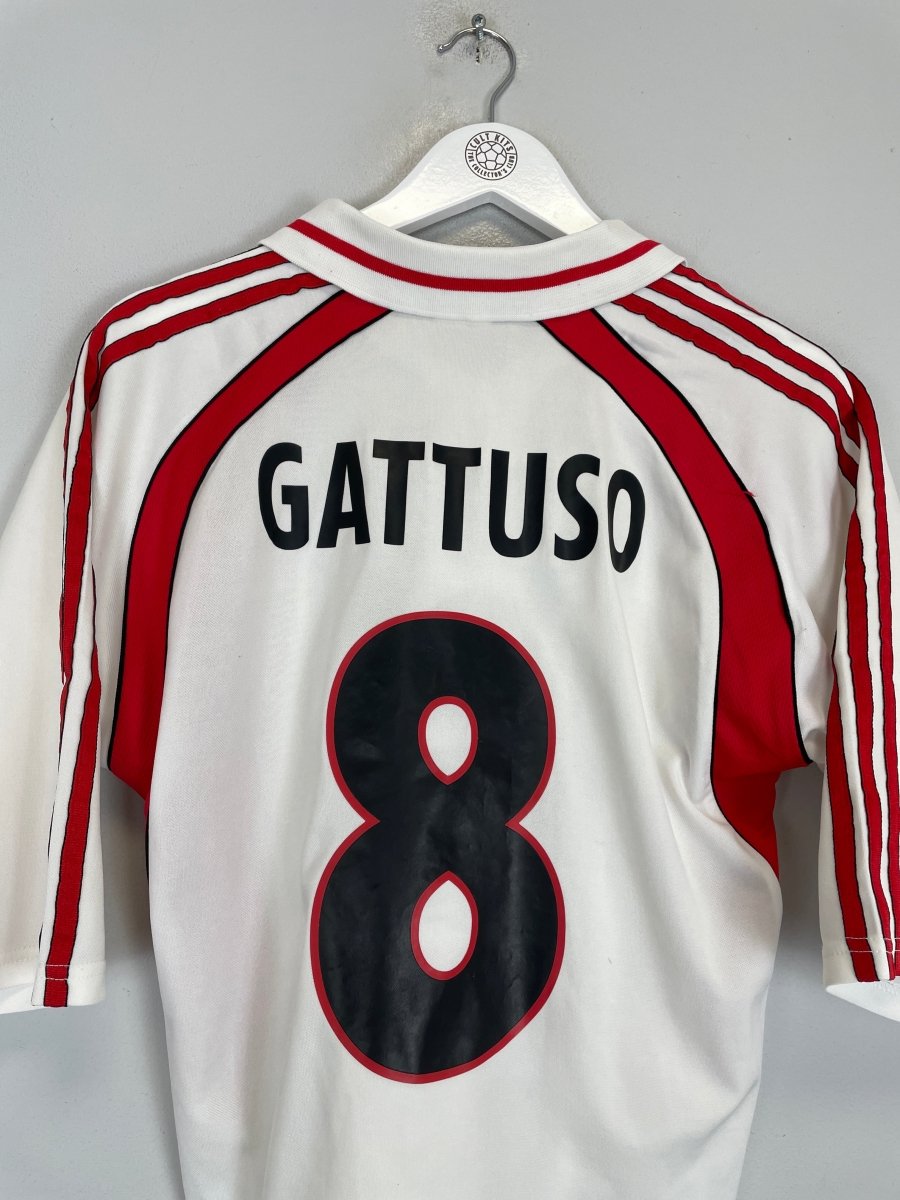 2000/02 AC MILAN GATTUSO AWAY SHIRT (M) ADIDAS - Cult Kits - Medium - Buy Vintage Football Shirts, Authentic Retro Football Shirts For Sale, Classic Football Shirts & Soccer Jersey