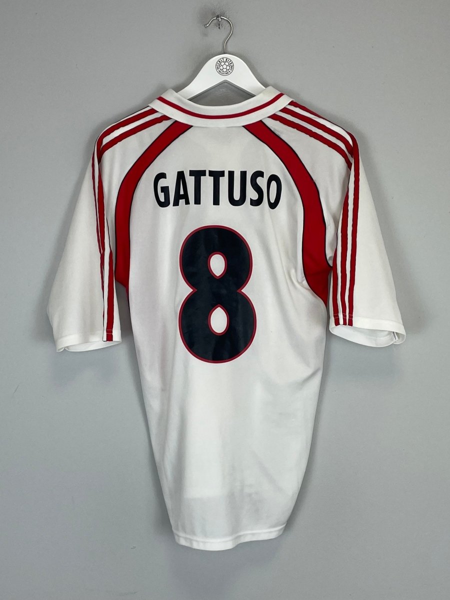 2000/02 AC MILAN GATTUSO AWAY SHIRT (M) ADIDAS - Cult Kits - Medium - Buy Vintage Football Shirts, Authentic Retro Football Shirts For Sale, Classic Football Shirts & Soccer Jersey