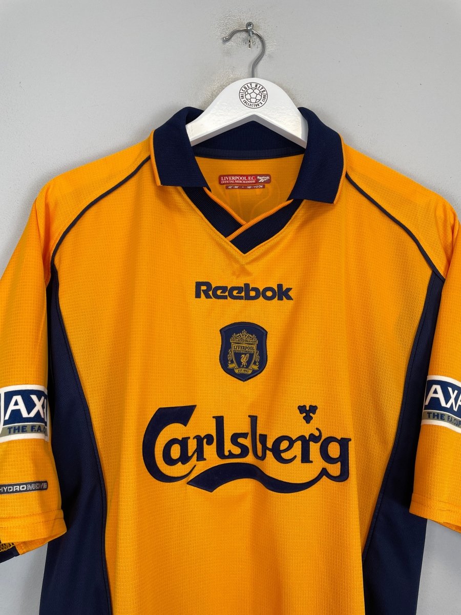 2000/02 LIVERPOOL HESKEY 8 AWAY SHIRT (L) REEBOK - Cult Kits - Large - Buy Vintage Football Shirts, Authentic Retro Football Shirts For Sale, Classic Football Shirts & Soccer Jersey