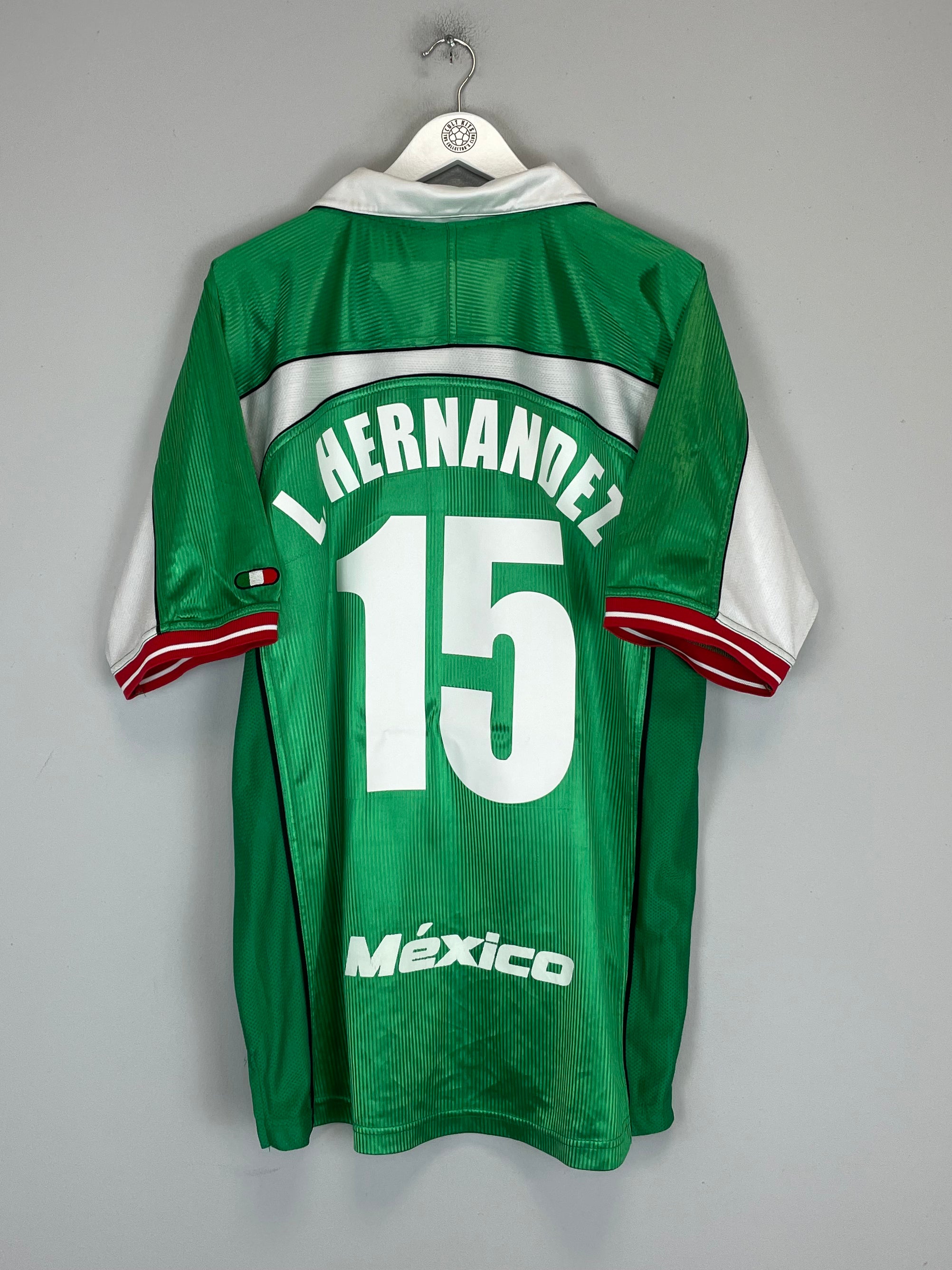 Shop 2000/01 MEXICO L.HERNANDEZ #15 HOME SHIRT (XL) ATLETICA, classic football shirts, vintage football shirts & retro soccer jerseys at Cult Kits
