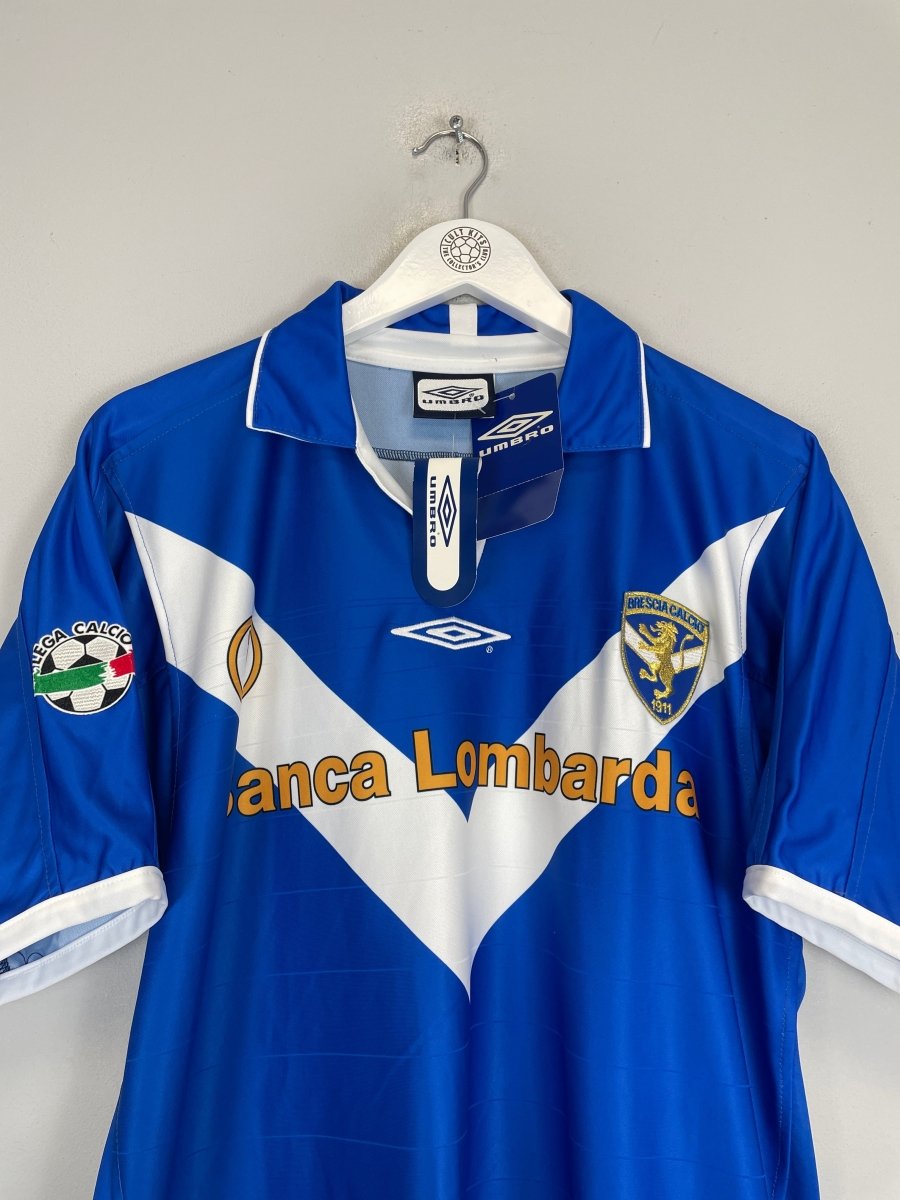 2002/03 BRESCIA BAGGIO 10 *BNWT* HOME SHIRT (L) UMBRO - Cult Kits - Large - Buy Vintage Football Shirts, Authentic Retro Football Shirts For Sale, Classic Football Shirts & Soccer Jersey