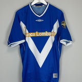 2002/03 BRESCIA BAGGIO 10 HOME SHIRT (M) UMBRO - Cult Kits - Medium - Buy Vintage Football Shirts, Authentic Retro Football Shirts For Sale, Classic Football Shirts & Soccer Jersey