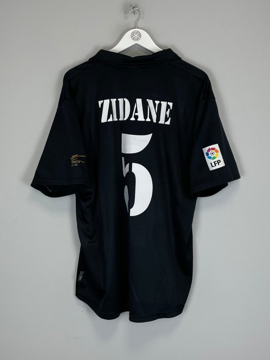 2002/03 REAL MADRID ZIDANE 5 *CENTENARY* AWAY SHIRT (XL) ADIDAS - Cult Kits - XL - Buy Vintage Football Shirts, Authentic Retro Football Shirts For Sale, Classic Football Shirts & Soccer Jersey