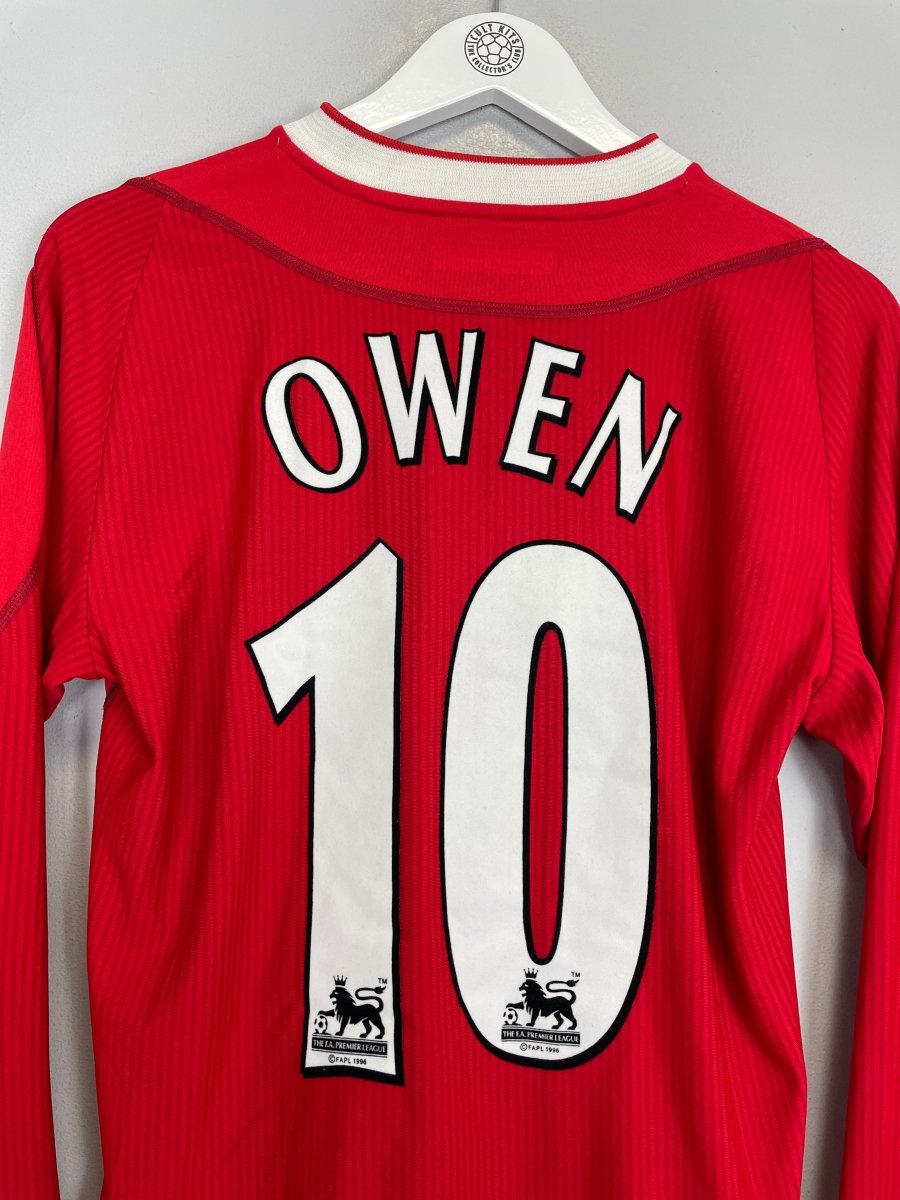 2002/04 LIVERPOOL OWEN 10 L/S HOME SHIRT (XS) REEBOK - Cult Kits - XS - Buy Vintage Football Shirts, Authentic Retro Football Shirts For Sale, Classic Football Shirts & Soccer Jersey