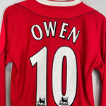 2002/04 LIVERPOOL OWEN 10 L/S HOME SHIRT (XS) REEBOK - Cult Kits - XS - Buy Vintage Football Shirts, Authentic Retro Football Shirts For Sale, Classic Football Shirts & Soccer Jersey