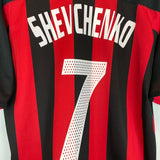 2003/04 AC MILAN SHEVCHENKO 7 HOME SHIRT (M) ADIDAS - Cult Kits - Medium - Buy Vintage Football Shirts, Authentic Retro Football Shirts For Sale, Classic Football Shirts & Soccer Jersey