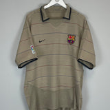 2003/04 BARCELONA RONALDINHO 10 AWAY SHIRT (XL) NIKE - Cult Kits - XL - Buy Vintage Football Shirts, Authentic Retro Football Shirts For Sale, Classic Football Shirts & Soccer Jersey