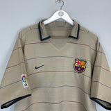 2003/04 BARCELONA RONALDINHO 10 AWAY SHIRT (XL) NIKE - Cult Kits - XL - Buy Vintage Football Shirts, Authentic Retro Football Shirts For Sale, Classic Football Shirts & Soccer Jersey