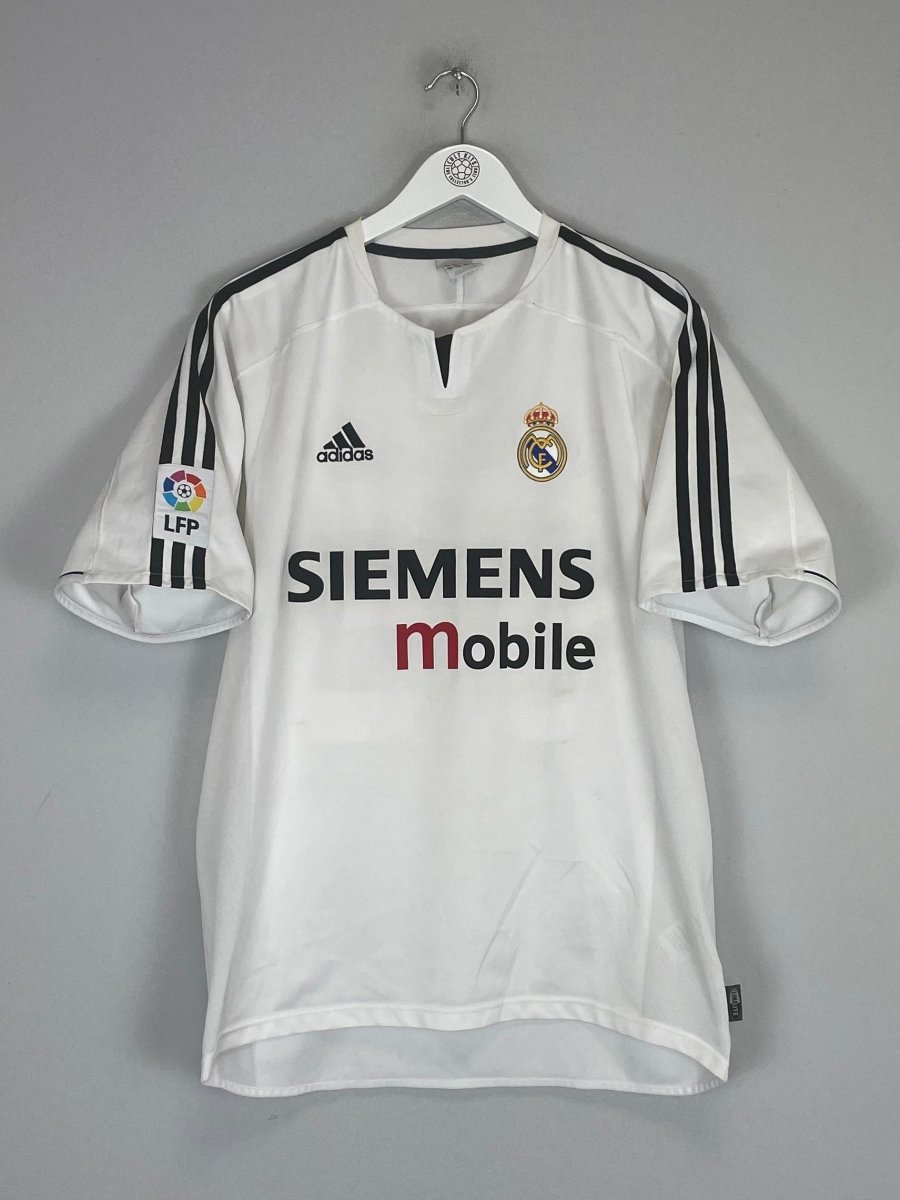 2003/04 REAL MADRID BECKHAM 23 *CHINESE TOUR* HOME SHIRT (M) ADIDAS - Cult Kits - Medium - Buy Vintage Football Shirts, Authentic Retro Football Shirts For Sale, Classic Football Shirts & Soccer Jersey