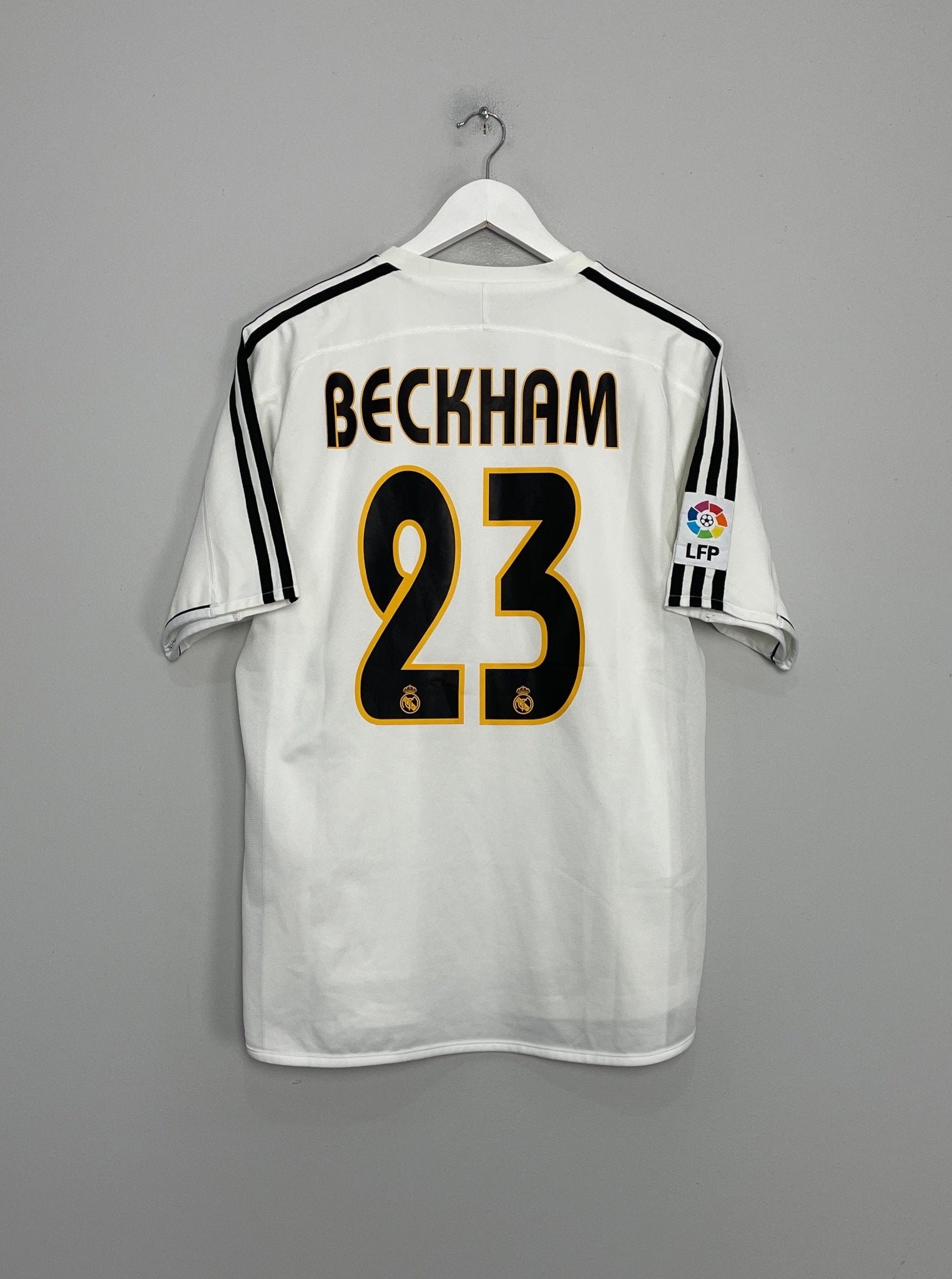 2003/04 REAL MADRID BECKHAM #23 *PLAYER ISSUE* HOME SHIRT (M