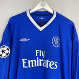 2003/05 CHELSEA DROGBA 15 C/L L/S HOME SHIRT (XXL) UMBRO - Cult Kits - XXL - Buy Vintage Football Shirts, Authentic Retro Football Shirts For Sale, Classic Football Shirts & Soccer Jersey