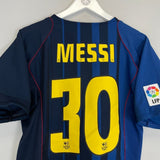 2004/05 BARCELONA MESSI 20 AWAY SHIRT (M) NIKE - Cult Kits - Medium - Buy Vintage Football Shirts, Authentic Retro Football Shirts For Sale, Classic Football Shirts & Soccer Jersey