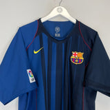 2004/05 BARCELONA RONALDINHO 10 AWAY SHIRT (XL) NIKE - Cult Kits - XL - Buy Vintage Football Shirts, Authentic Retro Football Shirts For Sale, Classic Football Shirts & Soccer Jersey